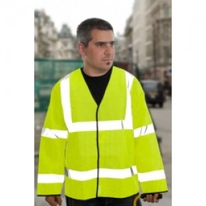 HVE200CV Hi Visibility Long Sleeved Cool Viz  Vest