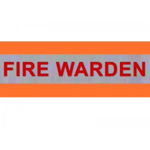 HVE1003 XL Orange Armband FIRE WARDEN